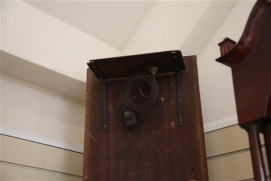 Martin Shreiner of Lancaster. A Federal American mahogany eight day longcase clock, H.9ft